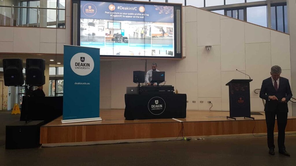 Hype Lab Social Wall Deakin University DeakinVC