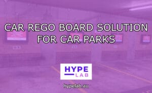 Hype Lab CAR REGO BOARD SOLUTION FOR CAR PARKS