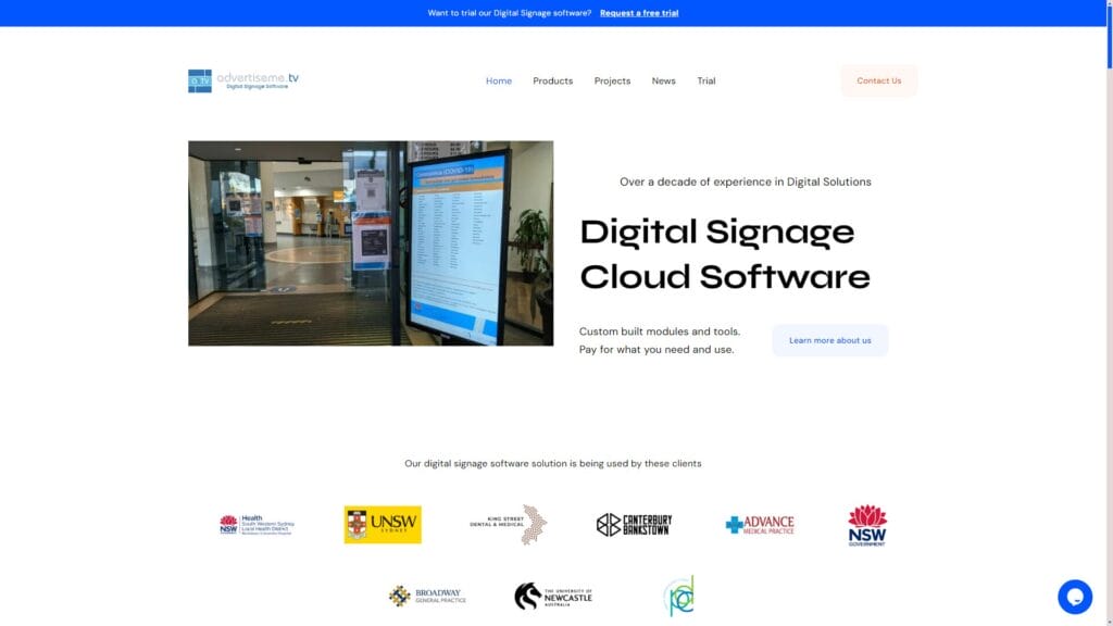 Advertise Me TV DIgital Signage Software