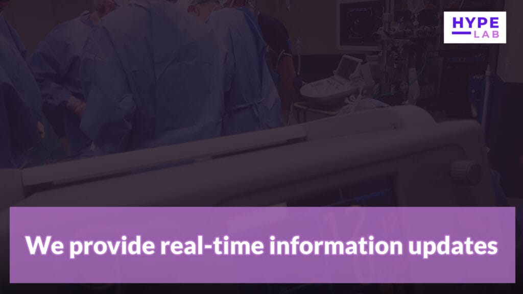 Hype Lab Digital Signage Hospital We provide real time information updates