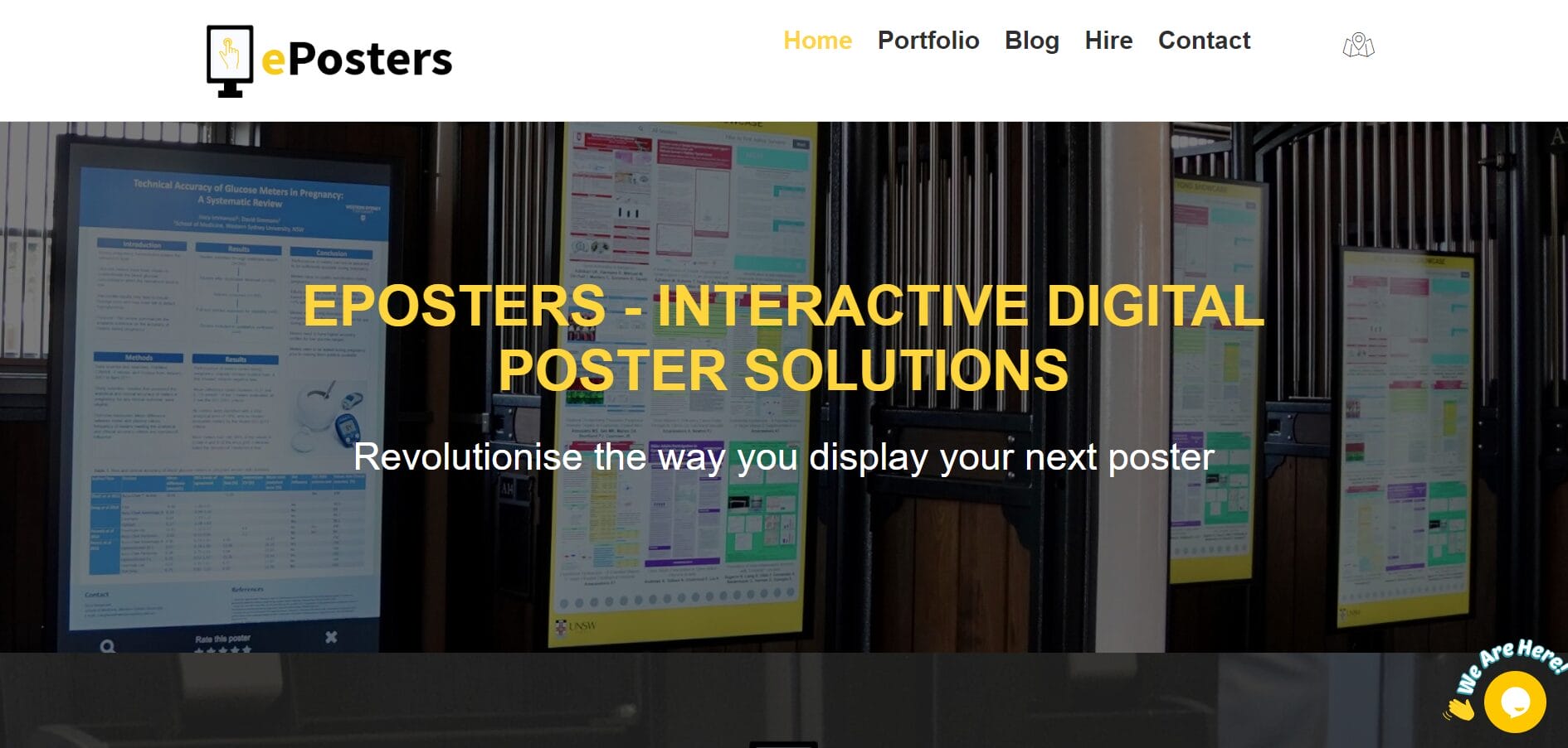 Hype Lab ePosters Interactive Digital Solutions Website