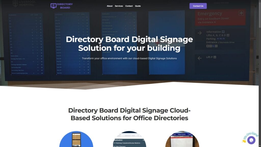 Hype Lab Directory Board Digital Signage Solution