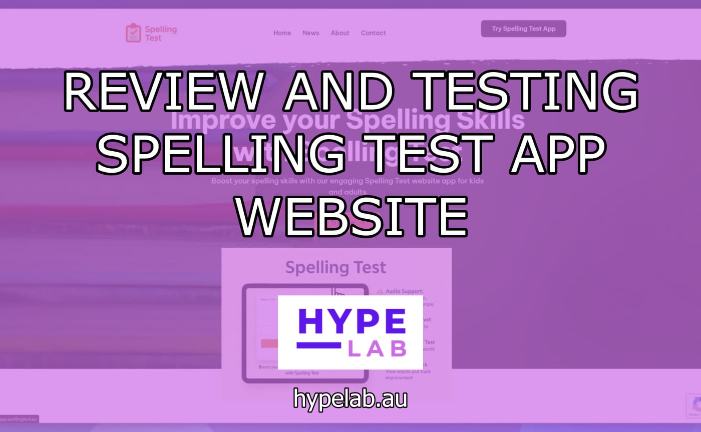Hype Lab Spelling Test